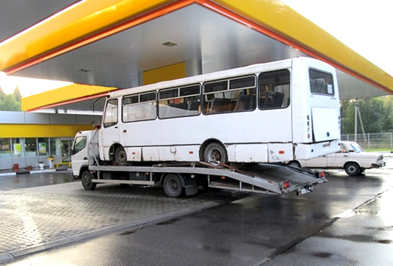 Транспортировка автобуса  из Голубицкой в Темрюк